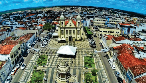 Vista aerea da cidade de Lagarto.